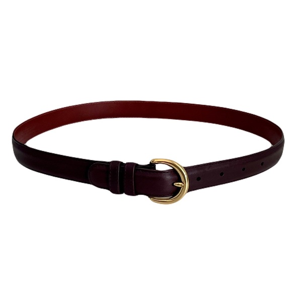 Vintage Coach 8400 Brown Leather Belt, Size Small - Picture 2 of 4